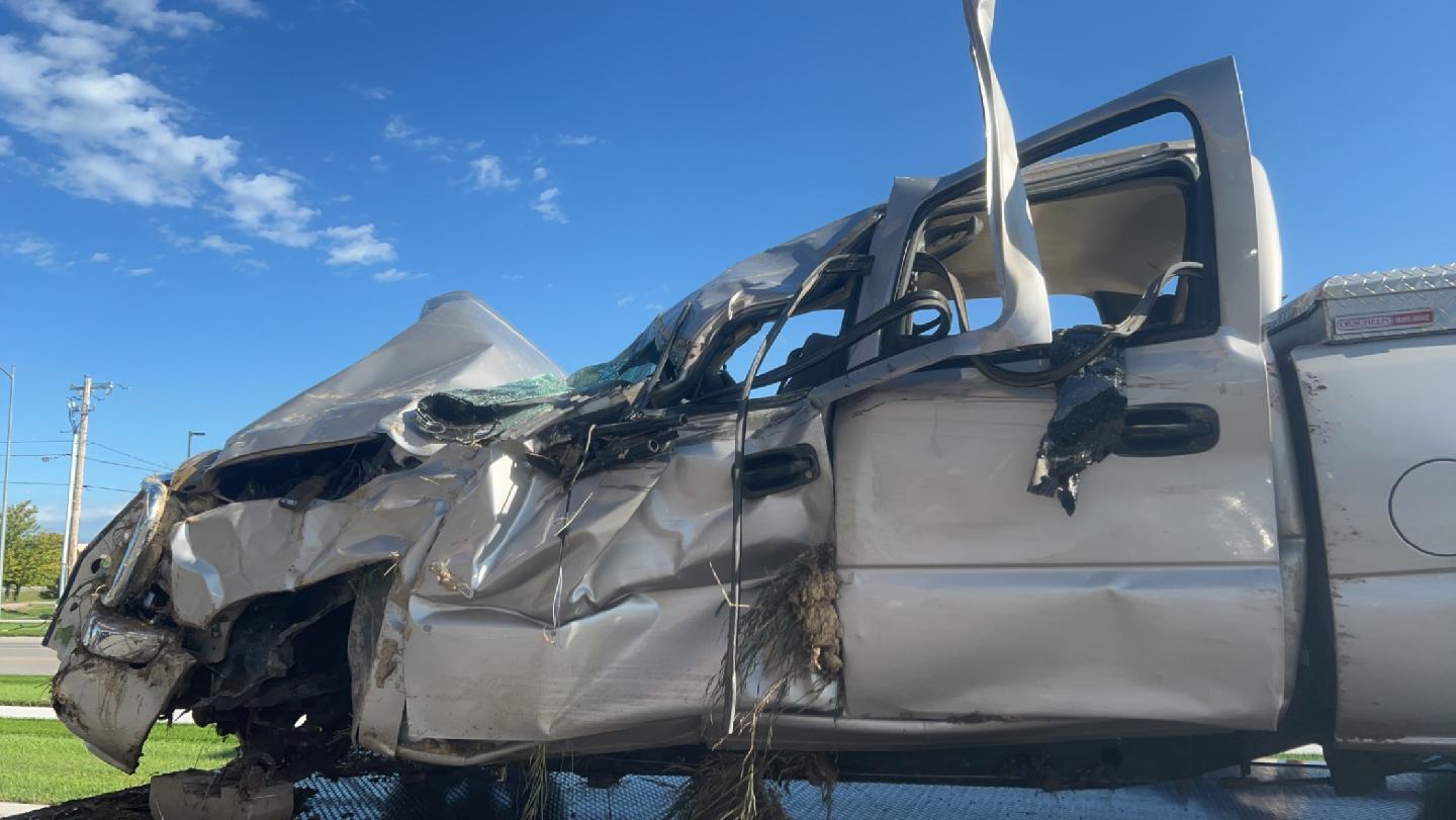 Corbin Burbach Wrecked Truck