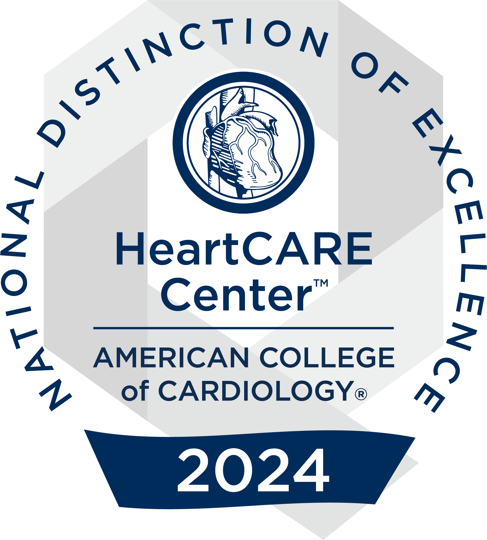 HeartCare Center Badge Logo