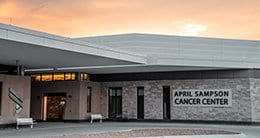 april sampson cancer center entrance