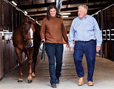 Cori Sampson Vokoun and John Sampson w/ Horse 2