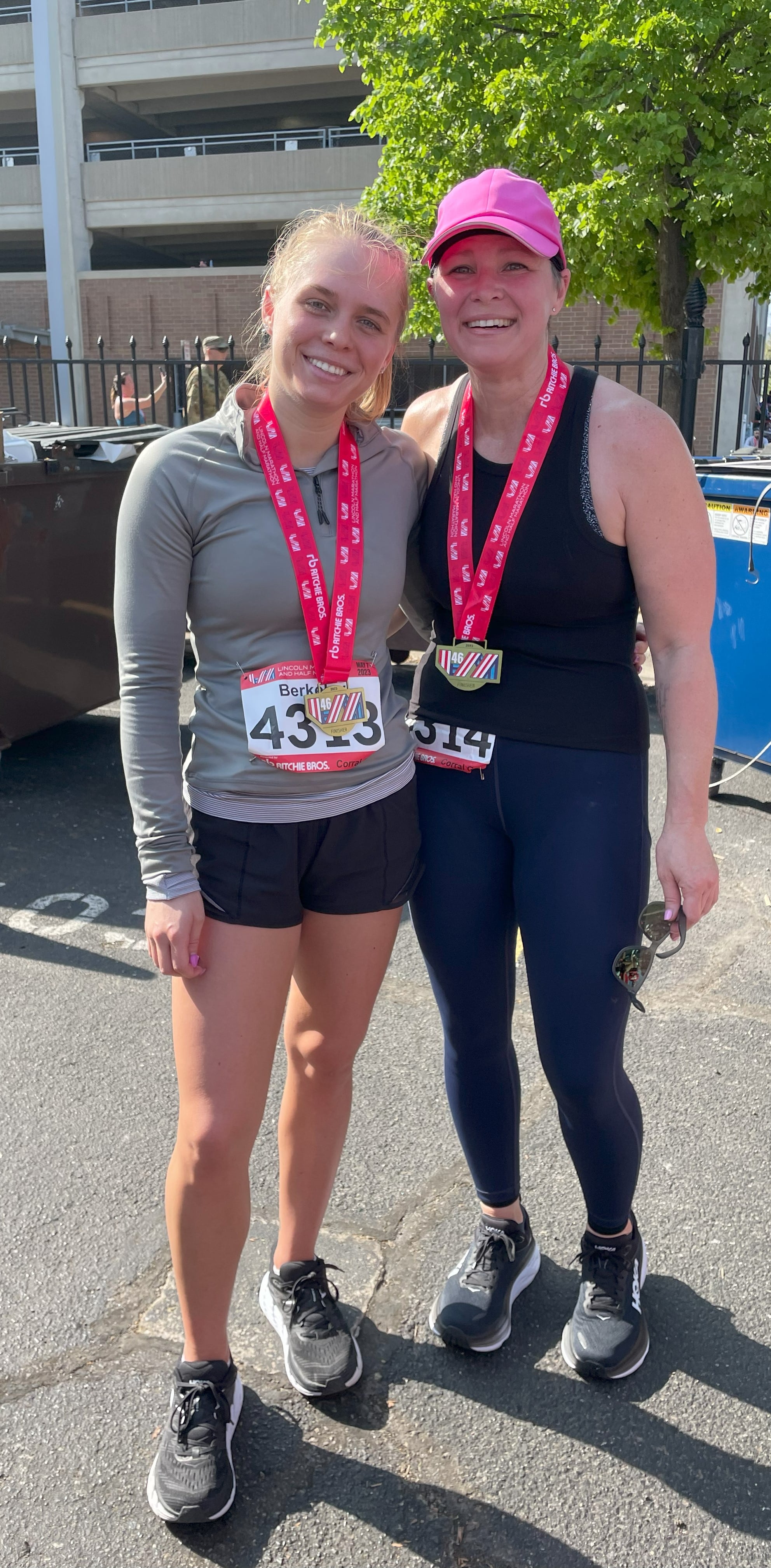 Crystal Livingston 2023 Lincoln Half Marathon with Daughter